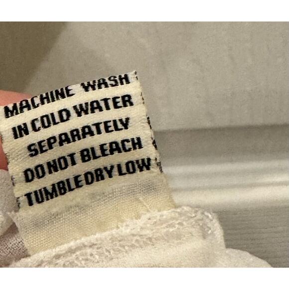 Sim & Sam Women's S Strappy V Neck Dress Snake Print Mini Ruffle White Blue - Picture 6 of 6